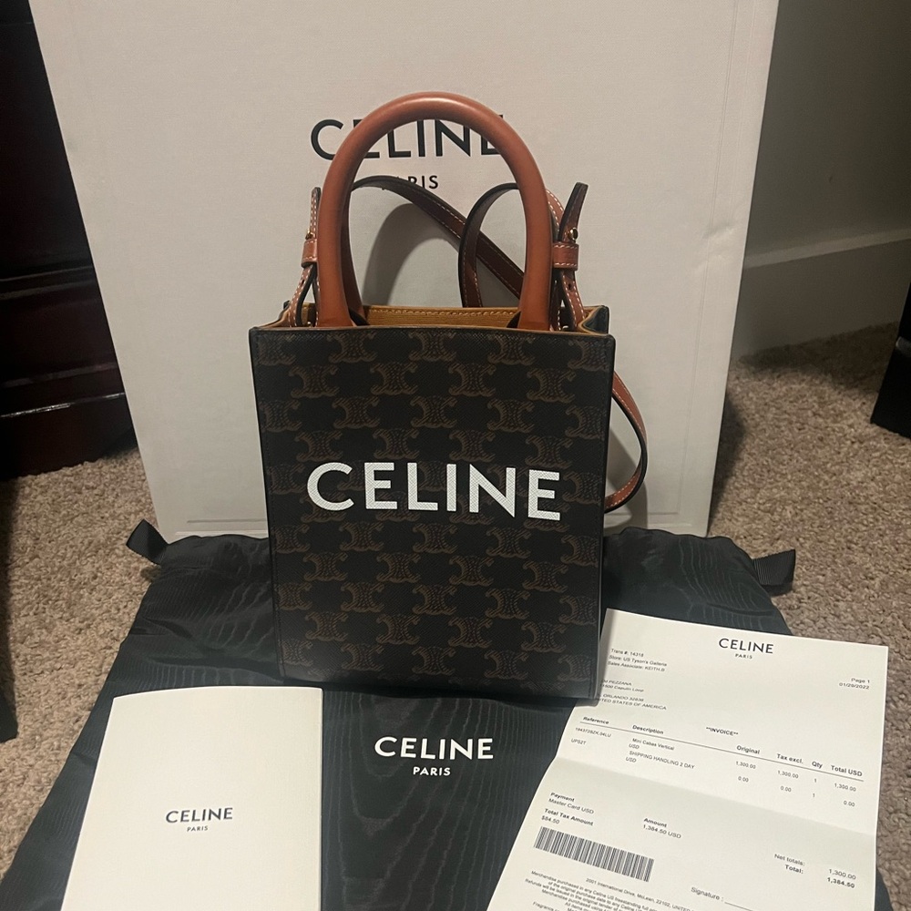 Celine Mini Bag in Brown and Tan